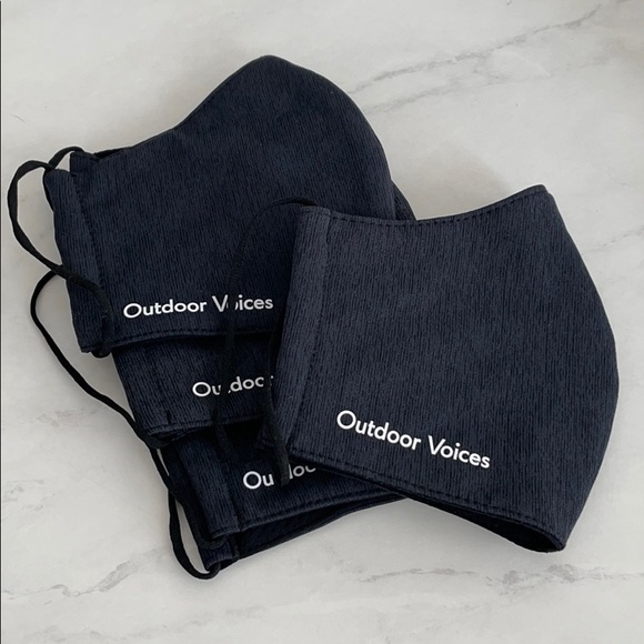 Outdoor Voices Accessories - Set of 4 Outdoor Voices Face Masks